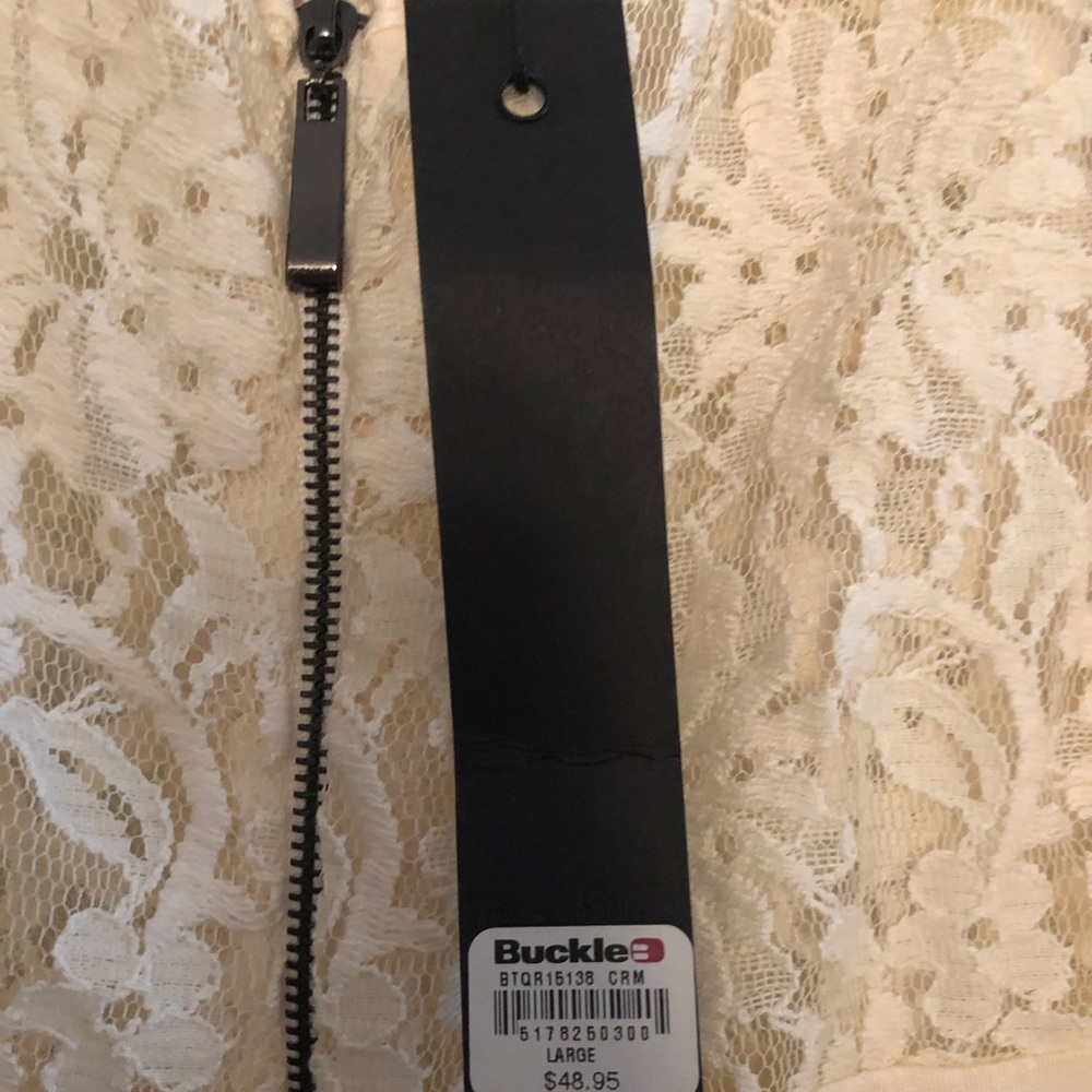 New beautiful Buckle Lace women’s vest size large